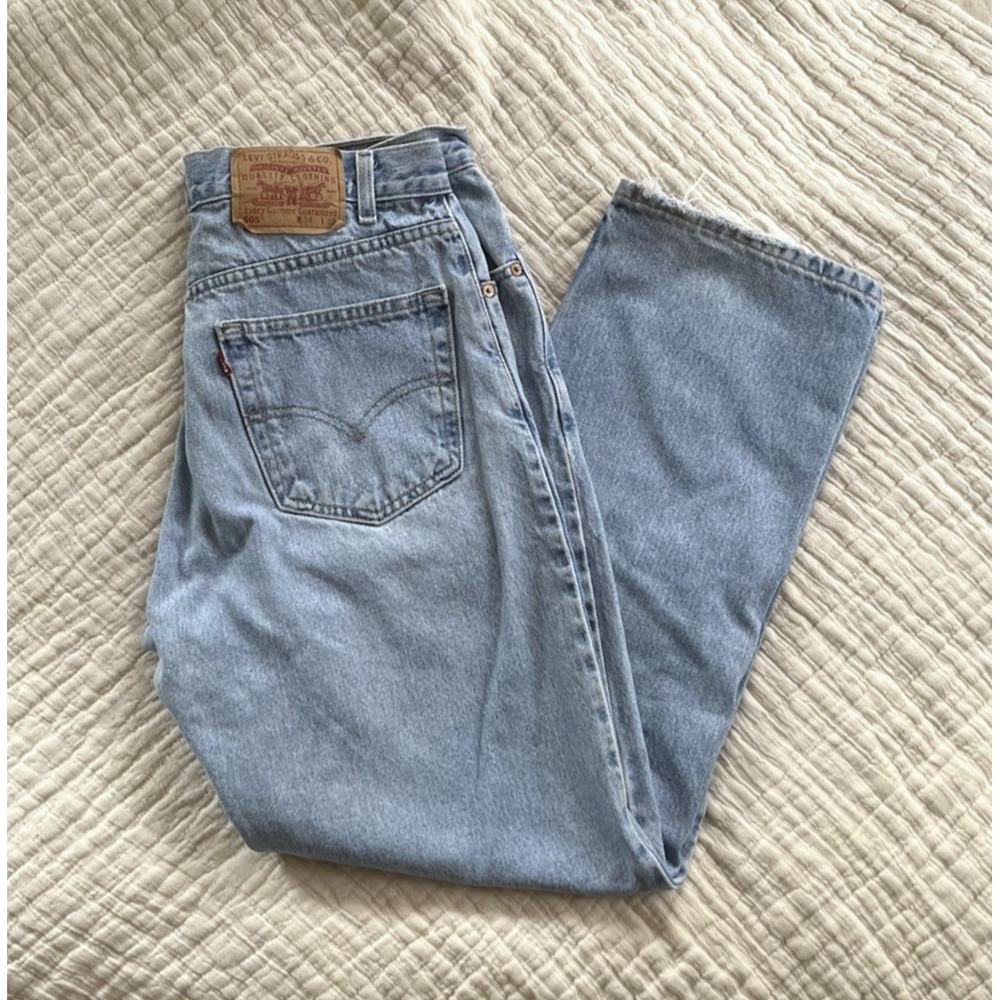 Vintage Levi's 505 Distressed Jeans 34x30 Light Wash